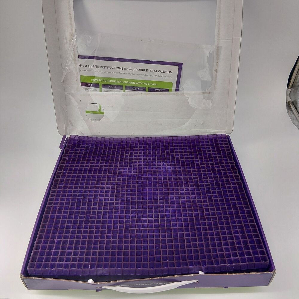 PURPLE Double Seat Cushion with removable Cover GelFlex Grid